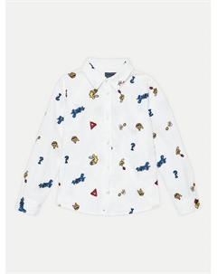 Рубашка стандартного кроя, белый Guess