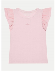 Блуза стандартного кроя, розовый Guess