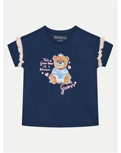 Футболка стандартного кроя, синий Guess