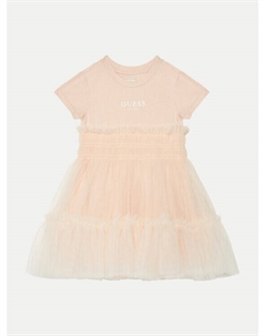 Элегантное платье обычного кроя, розовый Guess