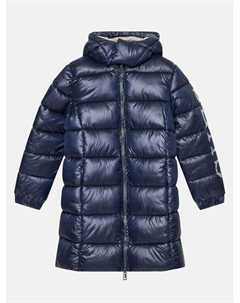 Пуховик стандартного кроя, синий Guess