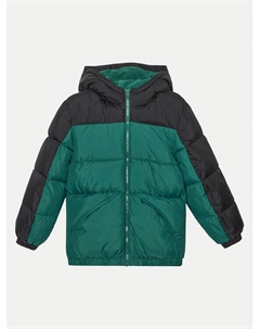 Пуховик стандартного кроя, зеленый United colors of benetton