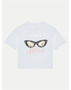 Футболка стандартного кроя, белый Guess