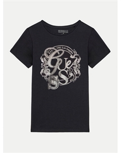 Футболка стандартного кроя, черный Guess