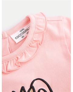 Детское боди, розовый Coccodrillo