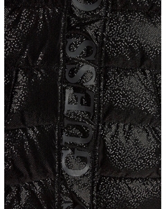 Пуховик стандартного кроя, черный Guess