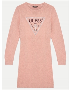 Трикотажное платье обычного кроя, розовый Guess