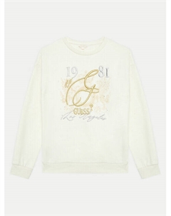 Толстовка обычного кроя, экрю Guess