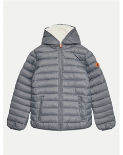 Пуховик стандартного кроя, серый Save the duck