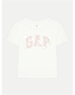 Футболка свободного кроя, белый Gap