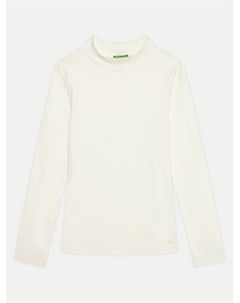 Свитер с высоким воротником обычного кроя, экрю United colors of benetton