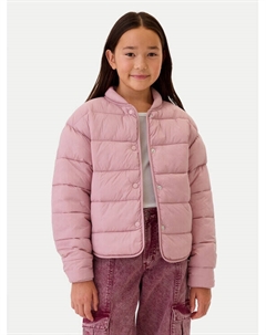 Пуховик стандартного кроя, розовый Gap