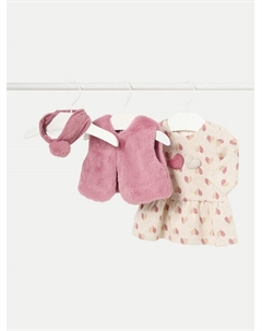 Платье на каждый день, стандартного кроя, бежевый Mayoral