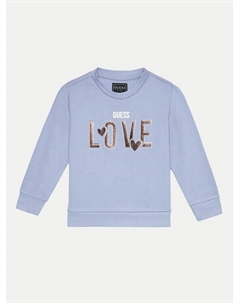 Толстовка обычного кроя, голубой Guess