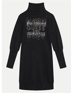 Комфортное трикотажное платье, черный Guess