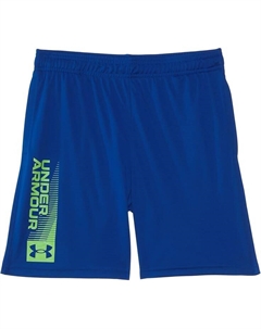 Шорты Kids Tech Wordmark Shorts, цвет Tech Blue/Morph Green Under armour