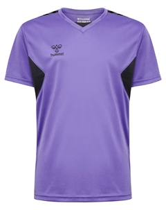 Футболка S/S Hmlauthentic Pl Jersey S/S Kids, цвет DAHLIA PURPLE/ASPHALT Hummel