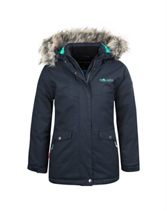 Пальто Girl's Oslo Coat XT, цвет Anthracite/Mint Trollkids