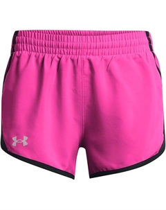 Шорты Kids Fly By Shorts, цвет Rebel Pink/Black/Reflective Under armour