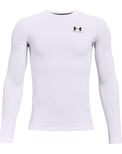 Толстовка Kids ColdGear Armour Long Sleeve T-Shirt, белый/черный Under armour