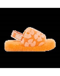 Кроссовки Fluff Yeah Slide Kids California Poppy, оранжевый Ugg