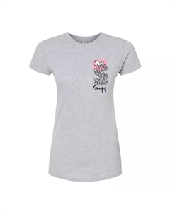 Детская футболка с рисунком Peanuts Snoopy & Roses, серый Licensed character