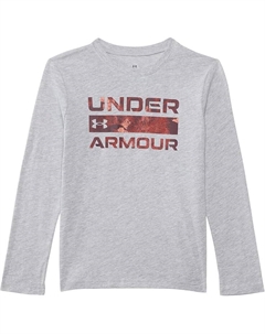 Лонгслив Kids Ua Stacked Logo Long Sleeve Tee, цвет Mod Gray Under armour