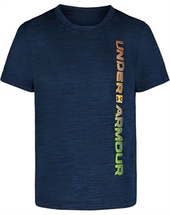 Рубашка Kids Vertical Wordmark Short Sleeve Shirt, цвет Graphite Blue Under armour