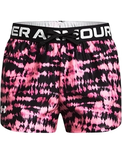 Шорты Kids Play Up Printed Shorts, цвет Fluo Pink/Black/White Under armour