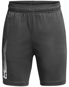 Шорты Kids Tech Wordmark Shorts, цвет Castlerock/White Under armour