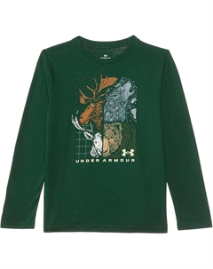 Лонгслив Kids Ua Animality Long Sleeve Tee, цвет Forest Green Under armour