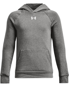 Худи Kids Rival Fleece Hoodie, цвет Castlerock Light Heather/White Under armour
