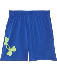 Шорты Kids Tech Big Logo Shorts, цвет Tech Blue/Morph Green Under armour