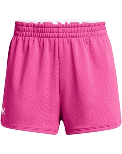 Шорты Kids Play Up Mesh Shorts, цвет Rebel Pink/White Under armour