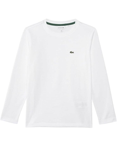Толстовка Kids Long Sleeve Crew Neck Cotton T-Shirt, белый Lacoste