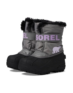 Ботинки Kids Childrens Snow Commander, цвет Chrome Grey/Euphoric Lilac Sorel