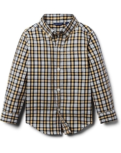 Топ Plaid Button-Down Top, цвет None Janie and jack