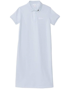 Платье Kids Short Sleeve Polo Dress with Crocodelle Chest Writing, цвет Phoenix Blue Lacoste