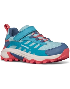 Кроссовки Kids Moab Speed 2 Low A/C Waterproof, цвет Turquoise/Coral Merrell