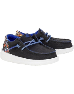 Кроссовки Kids Wally Funk Splatter, черный Hey dude