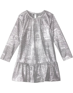 Платье Kids Silver Shimmer Aline Dress, серый Hatley
