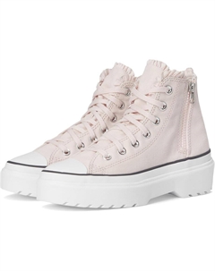 Кроссовки Kids Chuck Taylor All Star Lugged Lift Ruffles, цвет Blush Hush/White/Vamp Pyre Converse