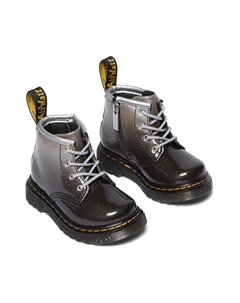 Ботинки 1460 Glitter, серебряный Dr. martens kid's collection