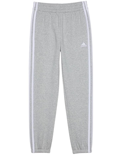 Брюки Kids 3-Stripes Cotton Fleece Joggers, цвет Medium Grey Heather Adidas