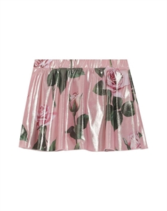 Kids юбка с цветочным принтом, розовый Dolce&gabbana
