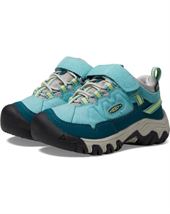 Кроссовки Kids Targhee 4 Low Height Durable Comfortable Waterproof, цвет Reef Waters/Daiquiri Green Keen