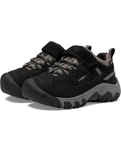 Кроссовки Kids Targhee 4 Low Height Durable Comfortable Waterproof, цвет Black/Steel Grey Keen