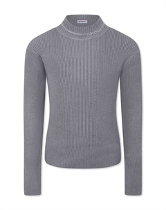 Свитер с логотипом из стразов, серый Pinko kids