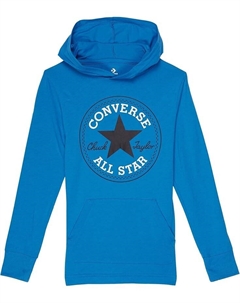 Толстовка Kids Long Sleeve Hooded Chuck Patch Graphic T-Shirt, цвет Blue Hero Converse