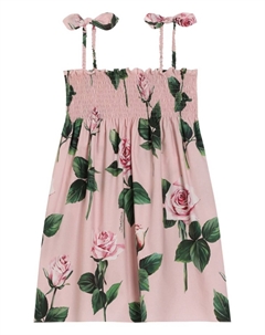 Kids платье с принтом, розовый Dolce&gabbana